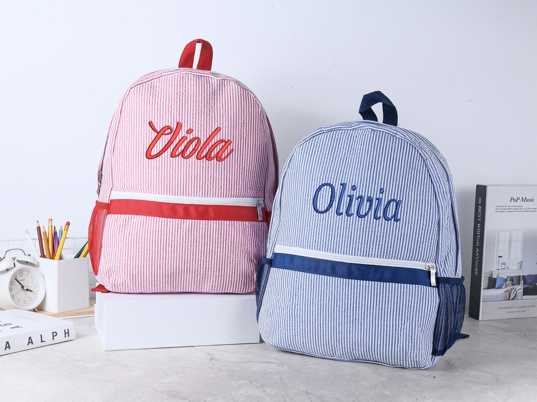 Seersucker Toddler Backpack,personalized Back to School Toddler ...