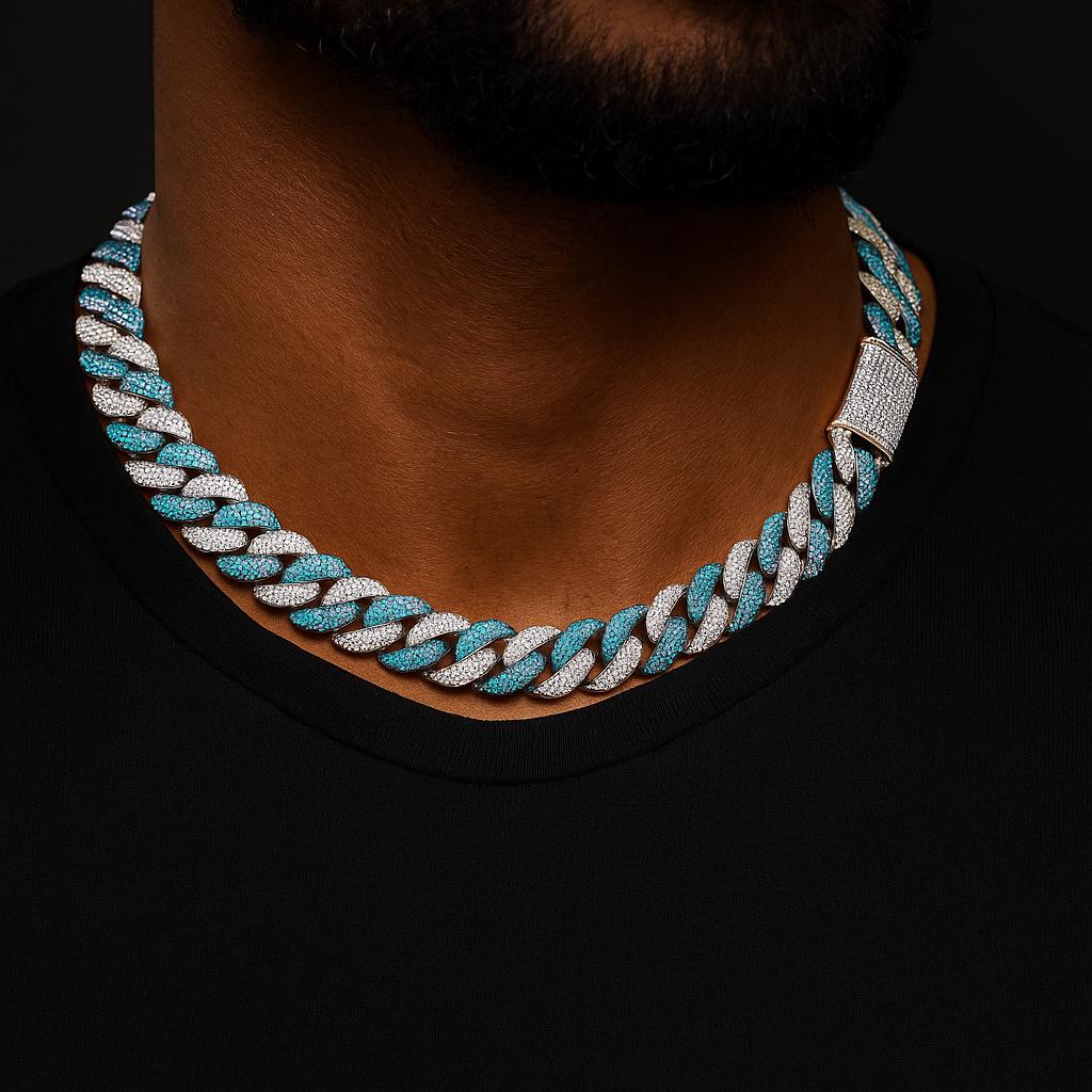 glitter Iced Out Chain Necklace 【14mm 】 Sba0c712043454ec584f81b3242142