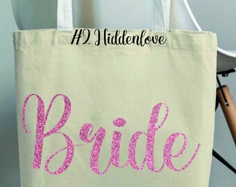 Personalized Canvas Tote Bag for Bridal Shower Survival Kit, Bachelorette Party Favors, Maid of Honor Gifts  Reusable White Cute Tote Bag