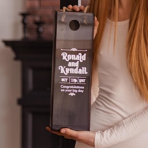 Personalized Wine Cork Holder – Custom Wine Box, Wedding Gift, Home Bar Decor, Gift for Wine Lovers