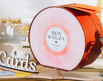 Personalized Acrylic Wedding Card Box with Customizable Print – Elegant Reception Keepsake with Envelope Slot