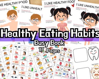 Healthy Eating Activity Sheets: Nutrition Lesson Printable (PDF)