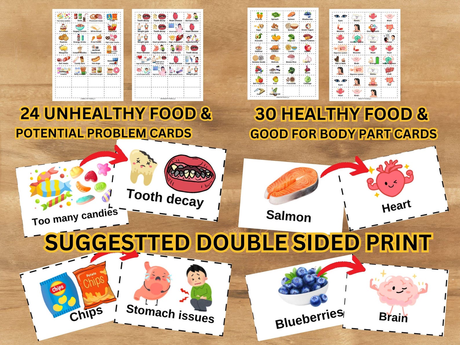 Healthy Eating Activity Sheets: Nutrition Lesson Printable (PDF) - Etsy