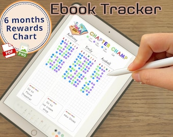 Registro de lectura imprimible para niños: Registro de lectura personalizable (descarga digital)