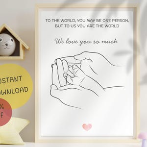 Tarjeta de primer cumpleaños para papá. Tarjeta para el primer día del padre. Linda tarjeta de cumpleaños para papá. Tamaños carta de EE. UU. e ISO. Descarga instantánea.