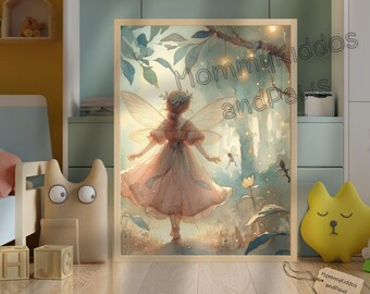 Fairy Garden Print: Enchanted Girl's Room Decor (Digital Download)