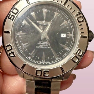 Invicta Ocean Ghost 7212 Automatic Pro Men&#39;s Wristwatch 21 Jewels 1-7/8&quot;H x W