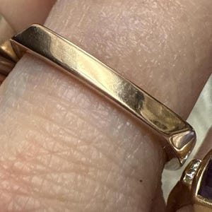 Tiffany & Co. Frank Gehry 18K Rose Gold Square Ring Size 9 w/ Org Pouch