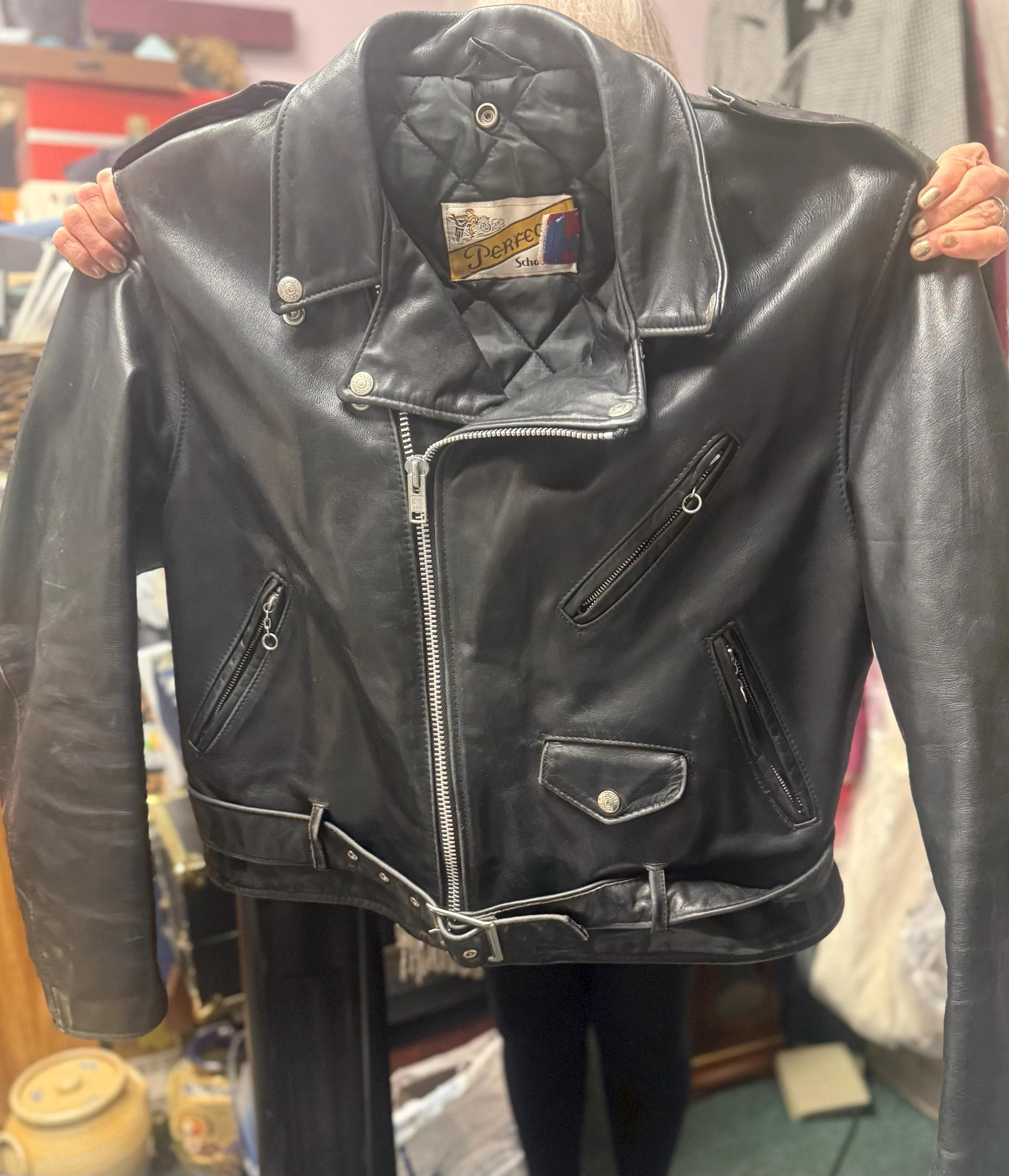 Schott Leather Jacket - Etsy