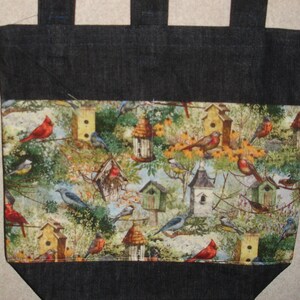 New Handmade Backyard Birdhouse Birds Walker Tote Bag