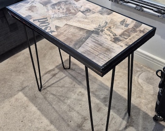 Mesa de centro de papel nova em estilo vintage