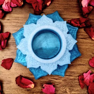 Lotus Flower candle holder - Handmade finish - Varied COLOURS
