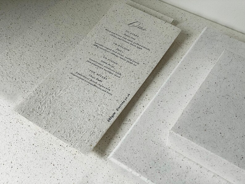 Seaweed Paper 280gsm Artisan A4 x 10 sheets for Printing | Packaging | Stationary | Art | Crafts | Box | Gift Bags | Envelopes | Wedding image 5