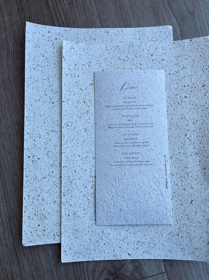 Seaweed Paper 280gsm Artisan A4 x 10 sheets for Printing | Packaging | Stationary | Art | Crafts | Box | Gift Bags | Envelopes | Wedding image 7