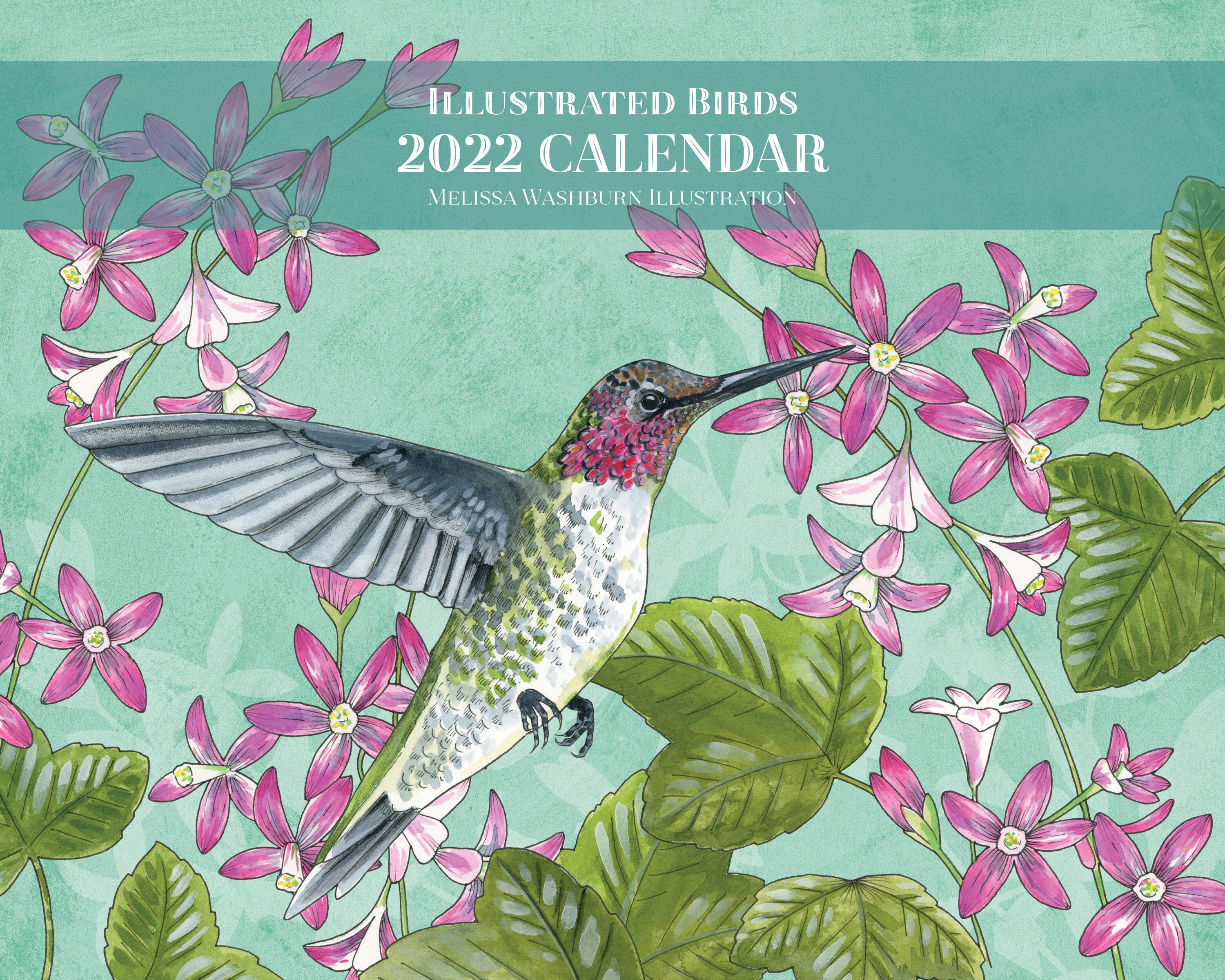 2022 Calendar Illustrated Birds Wall Calendar 10X16 | Etsy