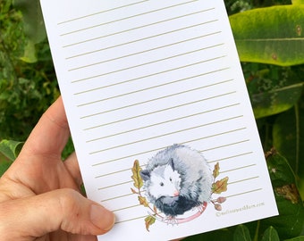 Opossum Possum Notepad Recycled 4x6"