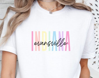 Evansville Indiana T-Shirt: Hoosier Pride Travel Tee
