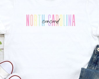 Concord North Carolina T-Shirt: Carolinian Pride, Hometown Tee
