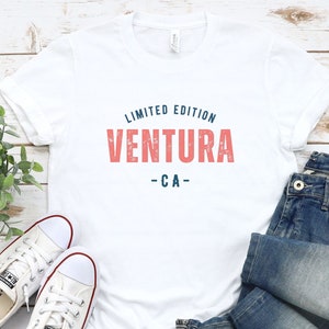 Ventura California Shirt, Californian Pride T-shirt, Hometown Tee, Road Trip Tshirt, Gift for Travel Lover, Vacation, CA State, West Coast