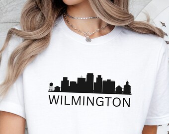 Wilmington Delaware Skyline T-Shirt: Travel Souvenir Tee