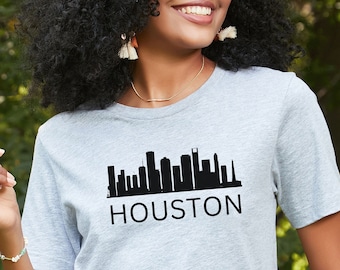 Houston Skyline T-Shirt: Texas Travel Souvenir Tee