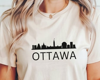 Ottawa Skyline T-shirt: Canada Travel Souvenir Tee