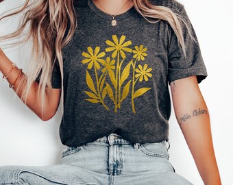 Wildflower T-Shirt: Boho Floral Garden Lover Gift