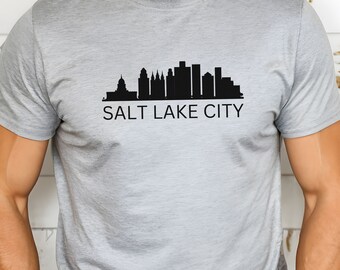 Salt Lake City Skyline T-Shirt: Utah Travel Tee