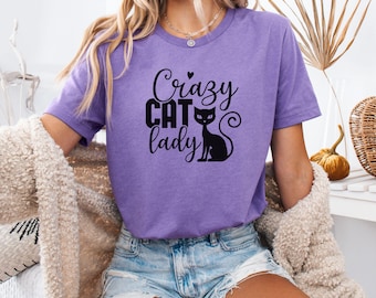Crazy Cat Lady T-Shirt: Funny Pet Owner Gift