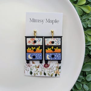 Orecchini ispirati al comò ACOTAR: gioielli fantasy fatti a mano in pasta polimerica