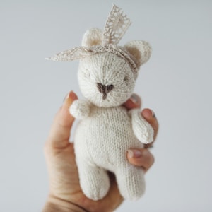 PATTERN mini Brambles Bear adorable knitting pattern image 3