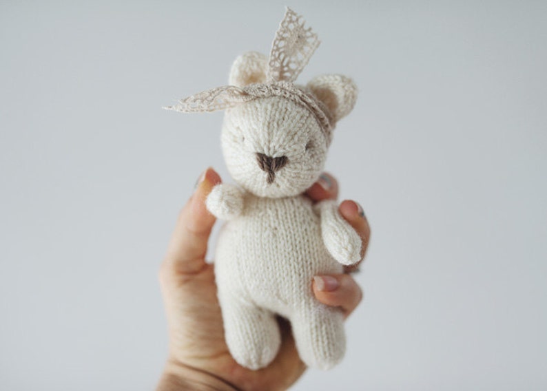PATTERN mini Brambles Bear adorable knitting pattern image 3