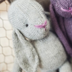 PATTERN Brinley Bunny classic knitting pattern prop toy image 4