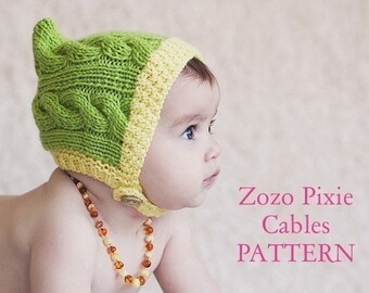 PATROON Zozo Pixie Cables gebreide babymuts