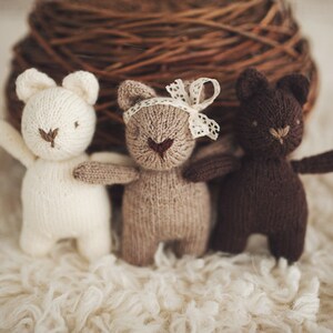PATTERN mini Brambles Bear adorable knitting pattern image 2