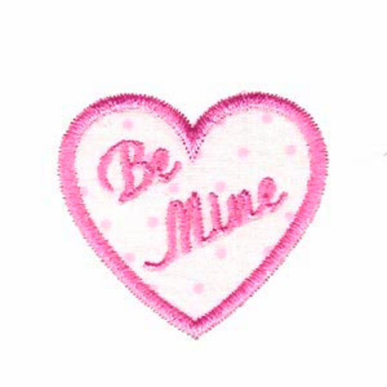 Valentine Applique Heart Applique Valentines Day Embroidery Etsy
