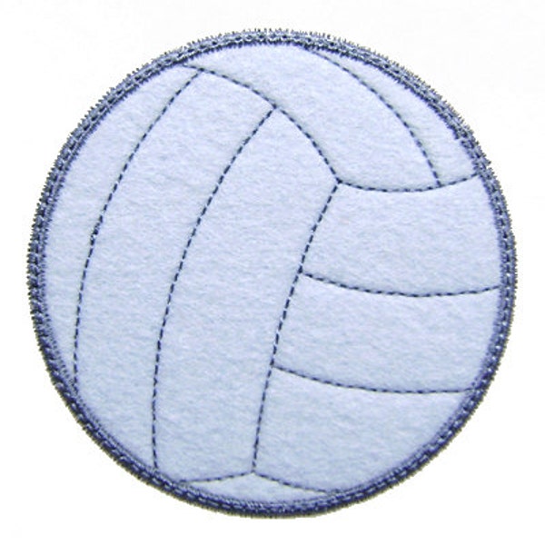 Volleyball Embroidered Iron-On Patch - 2.75 Inch Sports Emblem For Jackets & Bags