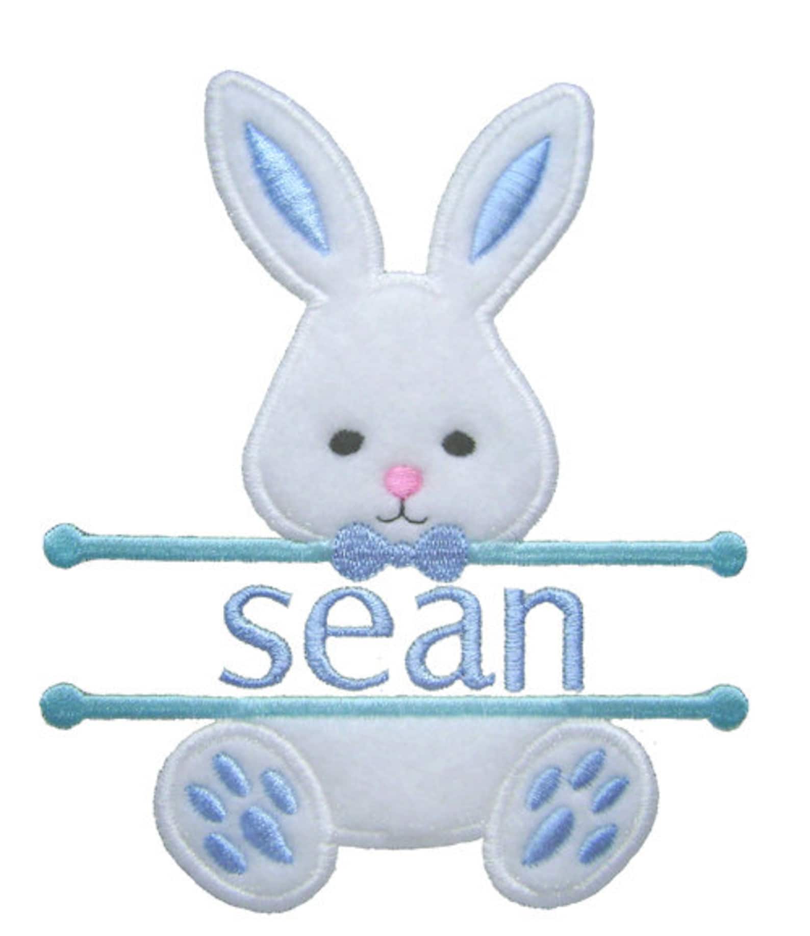 Easter bunny applique split easter applique easter  etsy Easter bunny applique split easter applique easter  etsy