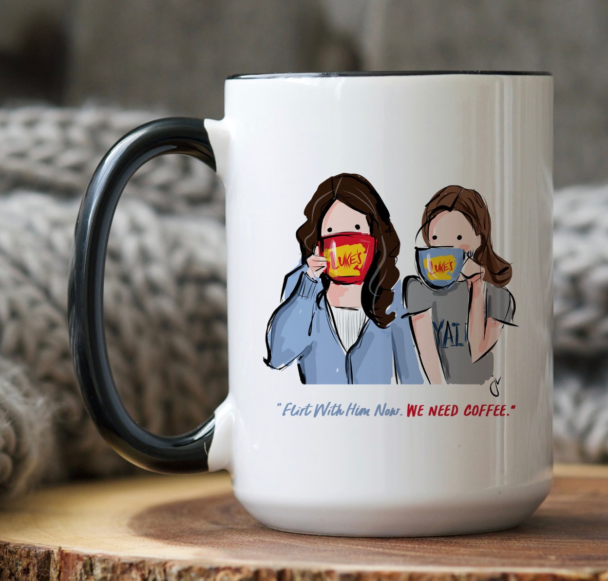 Gilmore Girls Lorelai and Rory Stacking Mugs, Set of 2 - Mugs