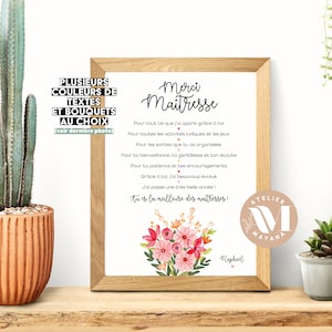 Thank you teacher poster - teacher poster - teacher gift - end of year gift - gift for teacher