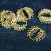 Vintage Fern Circle Connectors - Gold Plated - 6pcs - Leaf Jewelry, Gold Leaf Pendant, Fern Leaf Charm, Leaf Hoop Connector, Vintage Brass