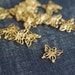 Small 12mm Filigree Butterfly Charms - Raw Brass - 12pcs - Brass Butterfly Charms, Gold Butterfly Pendant, Small Butterfly Charm
