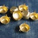 Large 75ss 18mm Round Single Loop Brass Rhinestone Prong Settings - 12pcs - 18mm Circle Jewel Setting Raw Brass Round 75ss Prong Settings