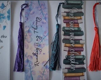 Pack of Four Gorgeous Bookmarks with Tassells