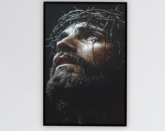 Christian Rolled Posters, Jesus Christ Art, Religious Decor, Faith, God, Christianity, Wall Art Print
