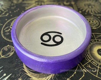 Zodiac Sign Altar Decor CANCER | Astro Glyph Offering Bowl | Astrological Magic Tool | Moon Chart Ruler Ritual