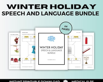 Winter Holiday Speech and Language Bundle