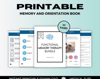 Printable Memory and Orientation Book