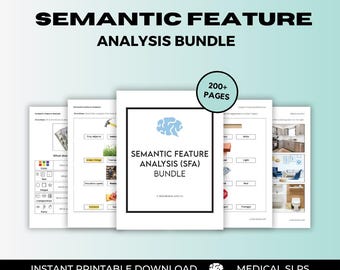 Semantic Feature Analysis (SFA) Bundle