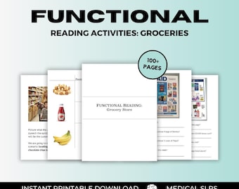 Functional Reading Activities: Groceries